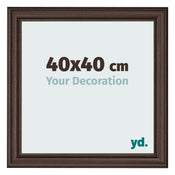 Fotokader 40x40cm Eiken Donker MDF Lazio Voorzijde Maat | Yourdecoration.be