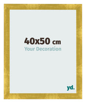 Fotokader 40x50cm Goud Vintage MDF Pisa Voorzijde Maat | Yourdecoration.be