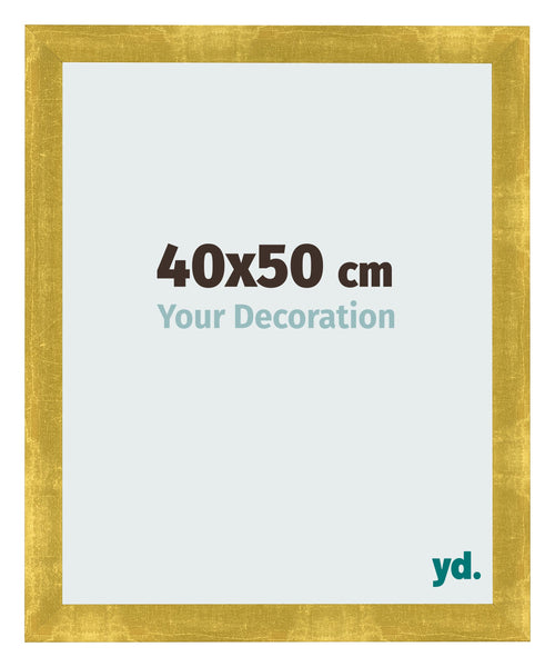 Fotokader 40x50cm Goud Vintage MDF Pisa Voorzijde Maat | Yourdecoration.be