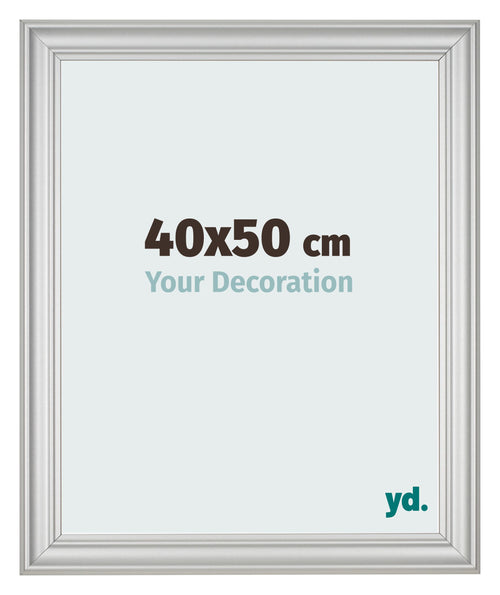 Fotokader 40x50cm Zilver Mat MDF Lazio Voorzijde Maat | Yourdecoration.be