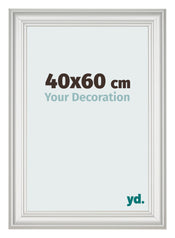 Fotokader 40x60cm Wit Geveegd MDF Lazio Voorzijde Maat | Yourdecoration.be
