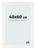 Fotokader 40x60cm Wit Geveegd MDF Pisa Voorzijde Maat | Yourdecoration.be
