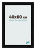 Fotokader 40x60cm Zwart Hoogglans MDF Pisa Voorzijde Maat | Yourdecoration.be