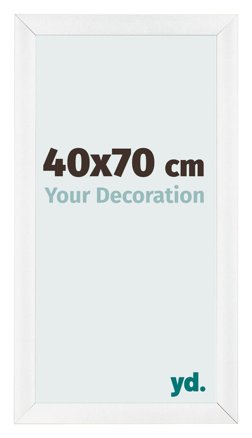 Fotokader 40x70cm Wit Hoogglans MDF Pisa Voorzijde Maat | Yourdecoration.be