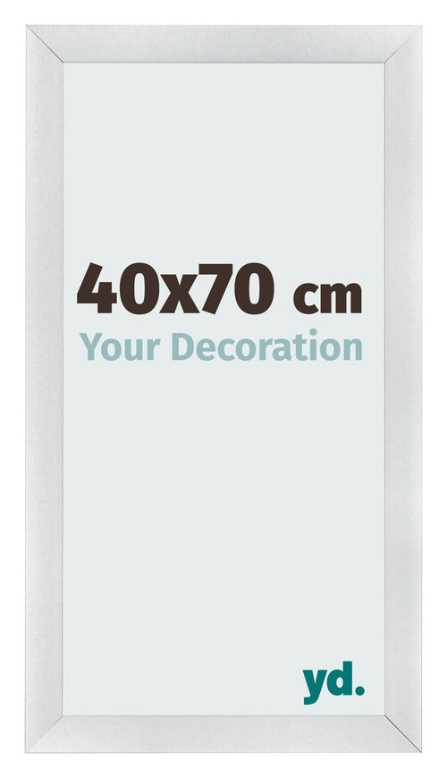 Fotokader 40x70cm Zilver Mat MDF Pisa Voorzijde Maat | Yourdecoration.be