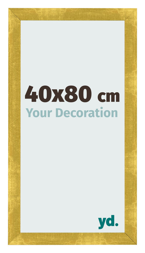 Fotokader 40x80cm Goud Vintage MDF Pisa Voorzijde Maat | Yourdecoration.be
