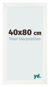 Fotokader 40x80cm Wit Geveegd MDF Pisa Voorzijde Maat | Yourdecoration.be