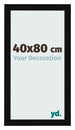 Fotokader 40x80cm Zwart Hoogglans MDF Pisa Voorzijde Maat | Yourdecoration.be