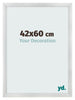 Fotokader 42x60cm Zilver Mat MDF Pisa Voorzijde Maat | Yourdecoration.be