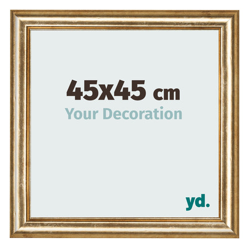 Fotokader 45x45cm Goud Antiek MDF Lazio Voorzijde Maat | Yourdecoration.be