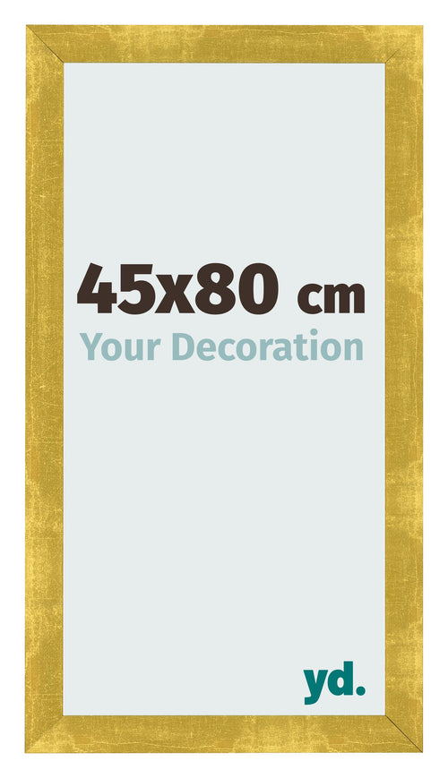 Fotokader 45x80cm Goud Vintage MDF Pisa Voorzijde Maat | Yourdecoration.be