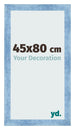 Fotokader 45x80cm Helder Blauw Geveegd MDF Pisa Voorzijde Maat | Yourdecoration.be
