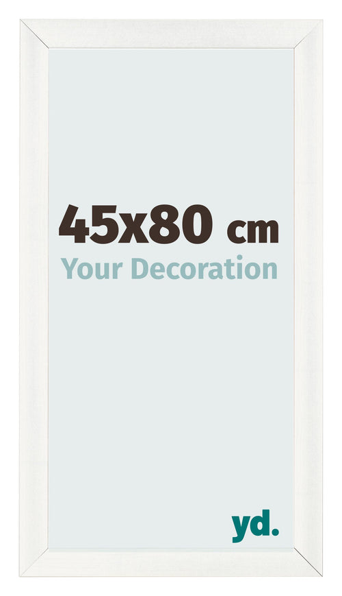 Fotokader 45x80cm Wit Geveegd MDF Pisa Voorzijde Maat | Yourdecoration.be