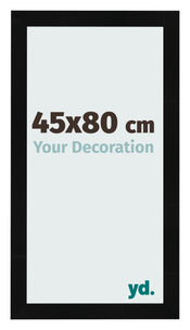 Fotokader 45x80cm Zwart Hoogglans MDF Pisa Voorzijde Maat | Yourdecoration.be