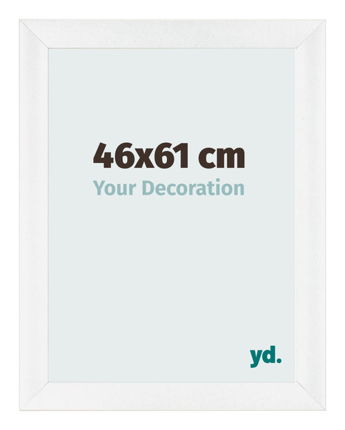 Fotokader 46x61cm Wit Hoogglans MDF Pisa Voorzijde Maat | Yourdecoration.be