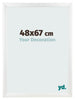 Fotokader 48x67cm Wit Hoogglans MDF Pisa Voorzijde Maat | Yourdecoration.be