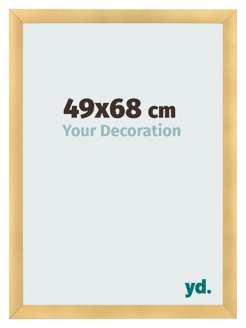 Fotokader 49x68cm Goud Mat MDF Pisa Voorzijde Maat | Yourdecoration.be