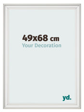 Fotokader 49x68cm Wit Geveegd MDF Lazio Voorzijde Maat | Yourdecoration.be