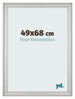 Fotokader 49x68cm Zilver Mat MDF Lazio Voorzijde Maat | Yourdecoration.be