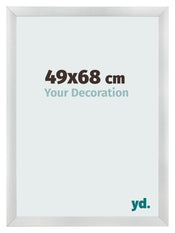 Fotokader 49x68cm Zilver Mat MDF Pisa Voorzijde Maat | Yourdecoration.be