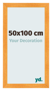 Fotokader 50x100cm Oranje MDF Pisa Voorzijde Maat | Yourdecoration.be