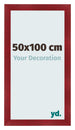 Fotokader 50x100cm Wijnrood Geveegd MDF Pisa Voorzijde Maat | Yourdecoration.be