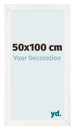 Fotokader 50x100cm Wit Geveegd MDF Pisa Voorzijde Maat | Yourdecoration.be
