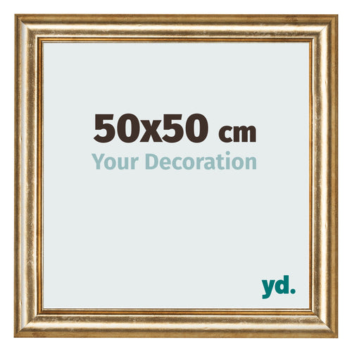 Fotokader 50x50cm Goud Antiek MDF Lazio Voorzijde Maat | Yourdecoration.be