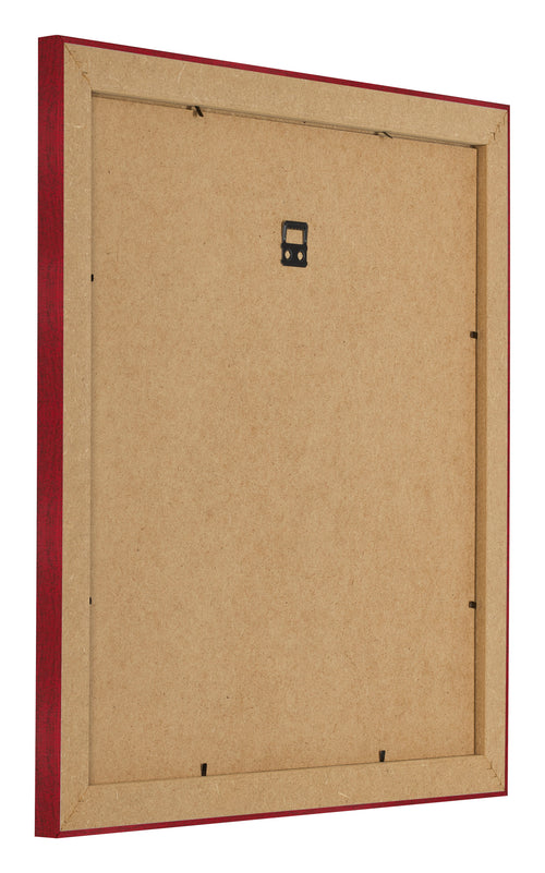 Fotokader 50x50cm Wijnrood Geveegd MDF Pisa Achterzijde Schuin | Yourdecoration.be