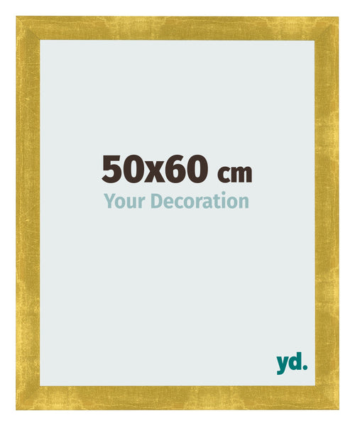 Fotokader 50x60cm Goud Vintage MDF Pisa Voorzijde Maat | Yourdecoration.be
