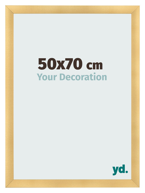 Fotokader 50x70cm Goud Mat MDF Pisa Voorzijde Maat | Yourdecoration.be