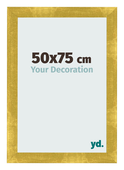 Fotokader 50x75cm Goud Vintage MDF Pisa Voorzijde Maat | Yourdecoration.be