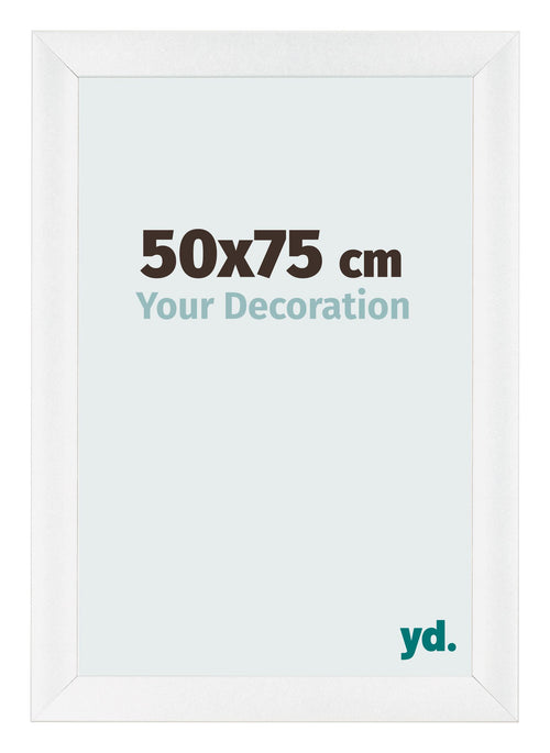 Fotokader 50x75cm Wit Hoogglans MDF Pisa Voorzijde Maat | Yourdecoration.be