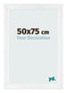 Fotokader 50x75cm Wit Hoogglans MDF Pisa Voorzijde Maat | Yourdecoration.be