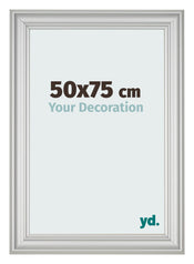 Fotokader 50x75cm Zilver Mat MDF Lazio Voorzijde Maat | Yourdecoration.be