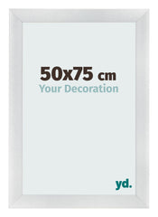 Fotokader 50x75cm Zilver Mat MDF Pisa Voorzijde Maat | Yourdecoration.be