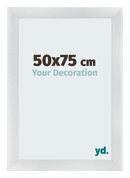 Fotokader 50x75cm Zilver Mat MDF Pisa Voorzijde Maat | Yourdecoration.be