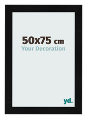 Fotokader 50x75cm Zwart Hoogglans MDF Pisa Voorzijde Maat | Yourdecoration.be
