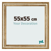 Fotokader 55x55cm Goud Antiek MDF Lazio Voorzijde Maat | Yourdecoration.be