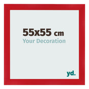 Fotokader 55x55cm Rood MDF Pisa Voorzijde Maat | Yourdecoration.be