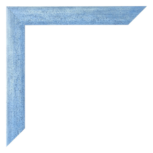 Fotokader 56x71cm Helder Blauw Geveegd MDF Pisa Detail Hoek | Yourdecoration.be