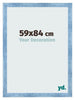 Fotokader 59x84cm Helder Blauw Geveegd MDF Pisa Voorzijde Maat | Yourdecoration.be