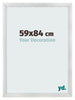 Fotokader 59x84cm Zilver Mat MDF Pisa Voorzijde Maat | Yourdecoration.be