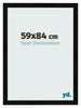 Fotokader 59x84cm Zwart Hoogglans MDF Pisa Voorzijde Maat | Yourdecoration.be