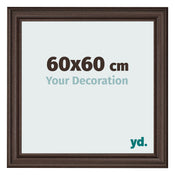 Fotokader 60x60cm Eiken Donker MDF Lazio Voorzijde Maat | Yourdecoration.be