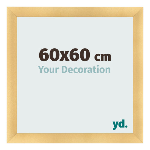 Fotokader 60x60cm Goud Mat MDF Pisa Voorzijde Maat | Yourdecoration.be