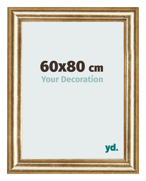 Fotokader 60x80cm Goud Antiek MDF Lazio Voorzijde Maat | Yourdecoration.be
