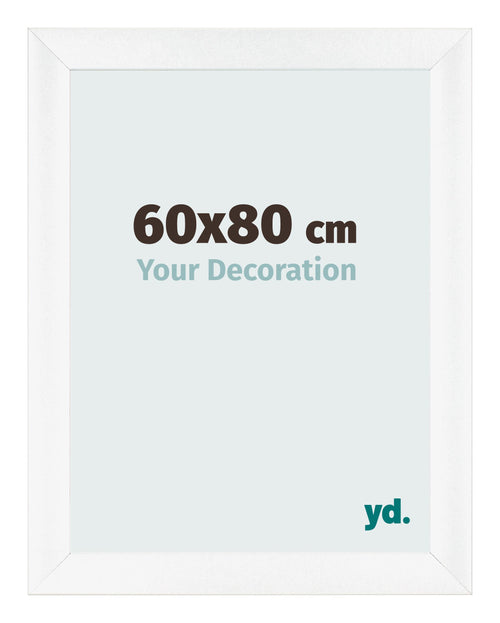 Fotokader 60x80cm Wit Mat MDF Pisa Voorzijde Maat | Yourdecoration.be