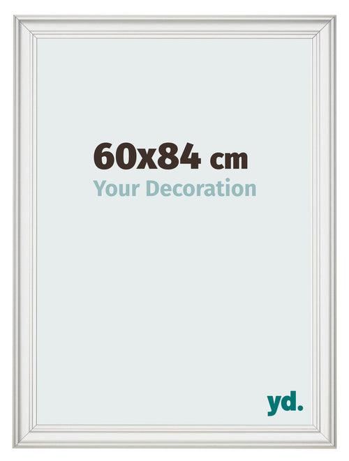 Fotokader 60x84cm Wit Geveegd MDF Lazio Voorzijde Maat | Yourdecoration.be