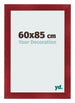 Fotokader 60x85cm Wijnrood Geveegd MDF Pisa Voorzijde Maat | Yourdecoration.be